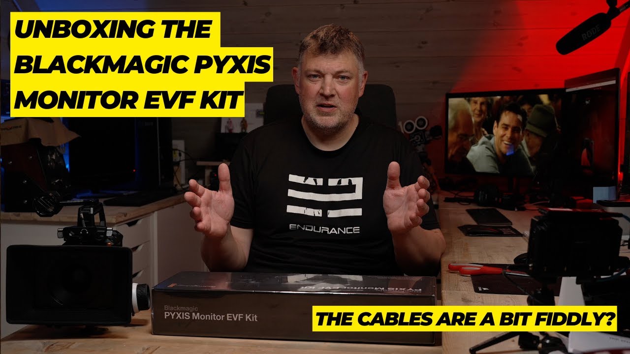 BLACKMAGIC DESIGN Pyxis 6K-  Unboxing and mounting the monitor EVF kit