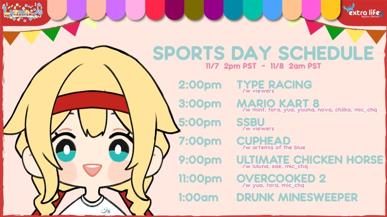〖ExtraLife2020 Charity〗SPORTS DAY!!〖LuminUS〗