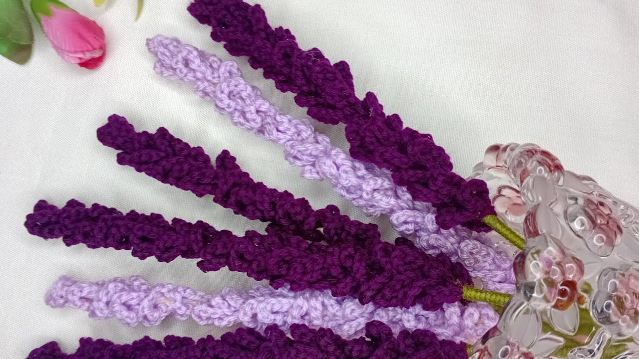 Crochet lavender flower 💜 