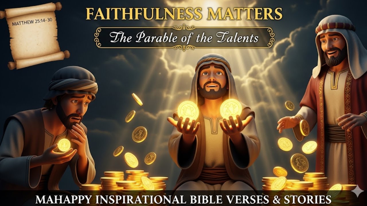 💡 Being Faithful in Small Things – The Parable of the Talents  || Mahappy Inspirational Bible Verses