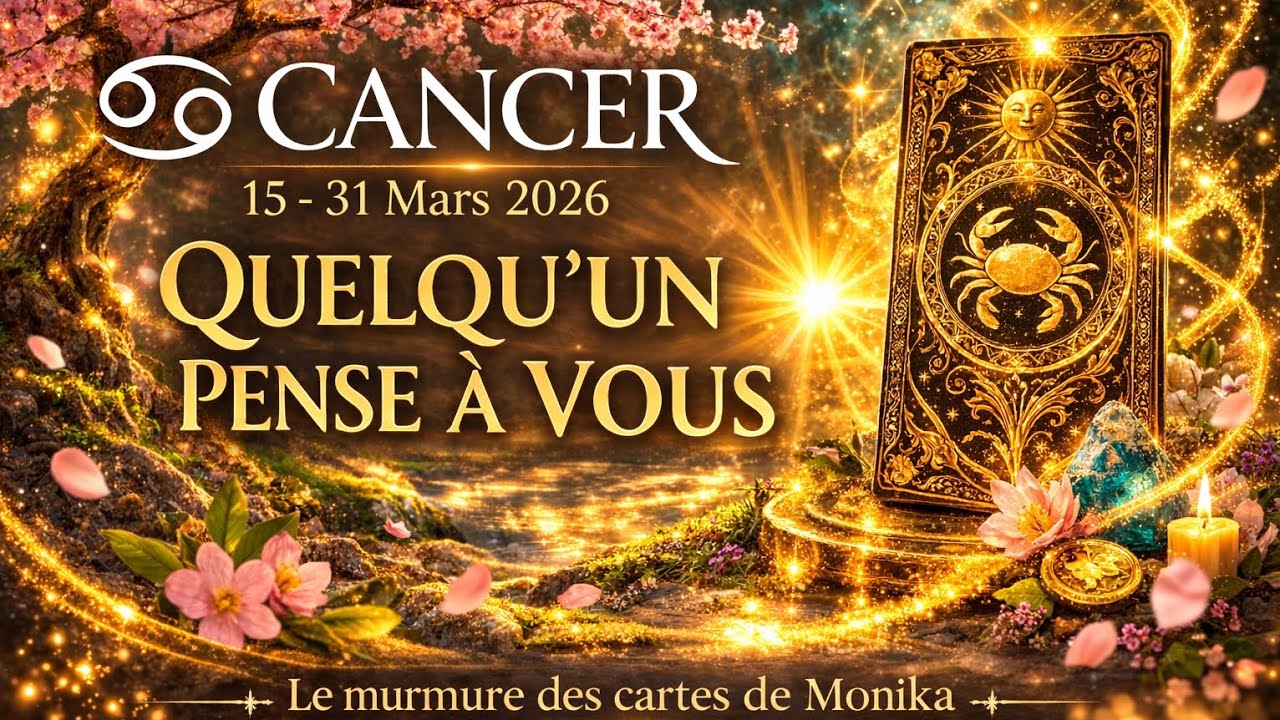 ♋️ Cancer - Quelqu'un pense à vous 💞|15-31 mars 2026