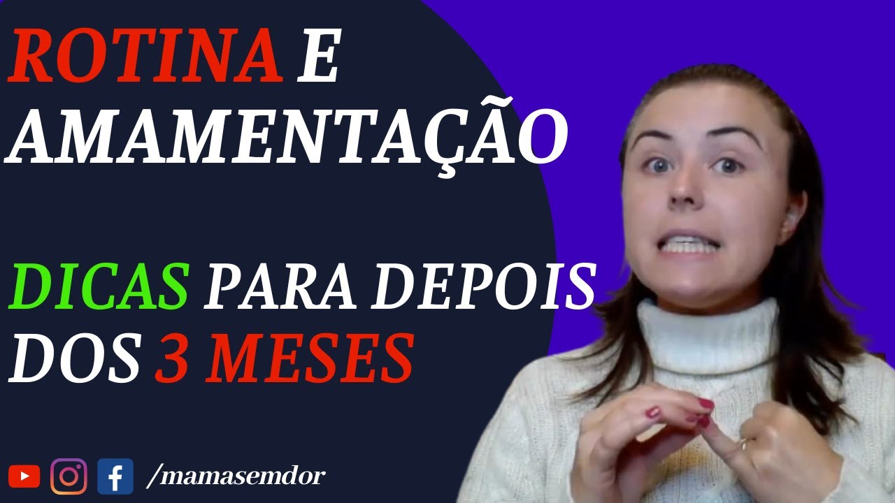 DICAS de COMO ESTABELECER ROTINA depois dos 3 meses do bebê.