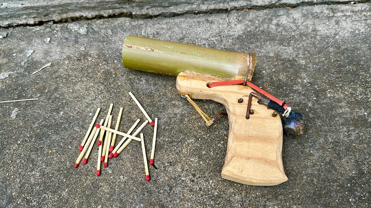 Desain kreatif dengan bambu - ketapel bambu