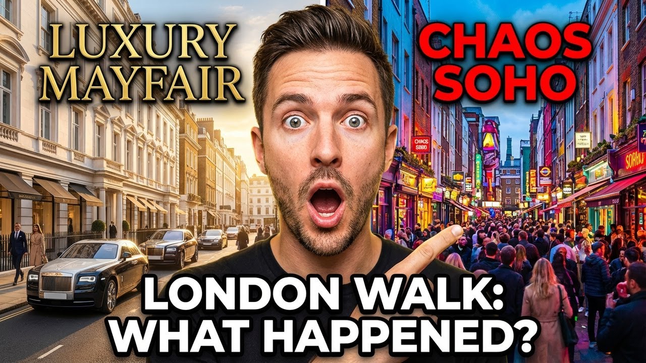 Luxury London Meets Chaos | Soho to Mayfair Piccadilly Walk | 4K HDR