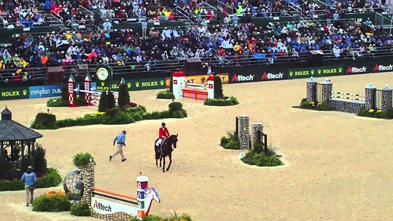 Karen O'Connor and Mandiba WEG show jumping