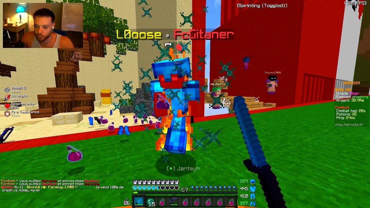 Je les 3v1 en moins de 60 secondes - PvP Faction sur Minecraft !