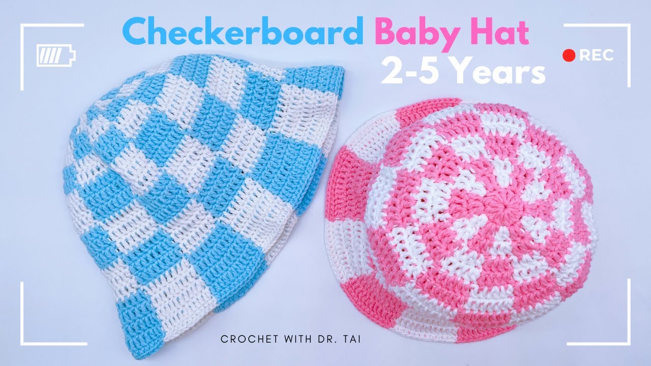 【EP329】Checkerboard Bucket Hat Tutorial
