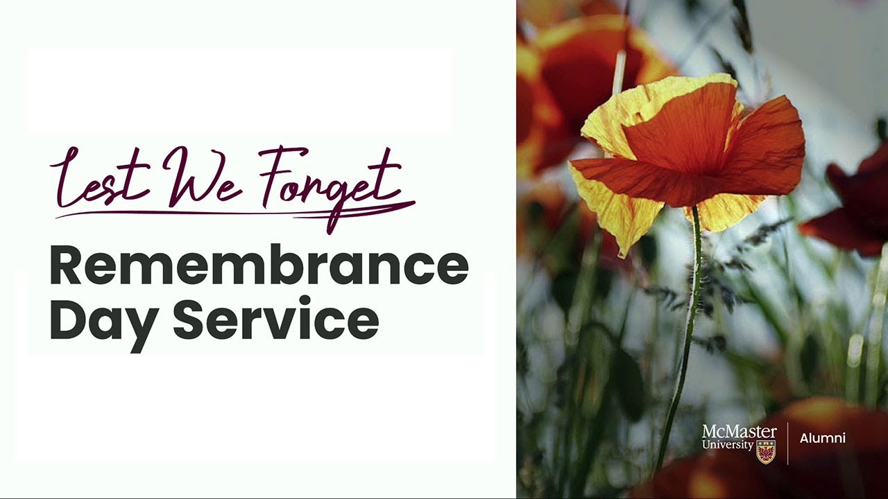 McMaster Remembrance Day Service 2025