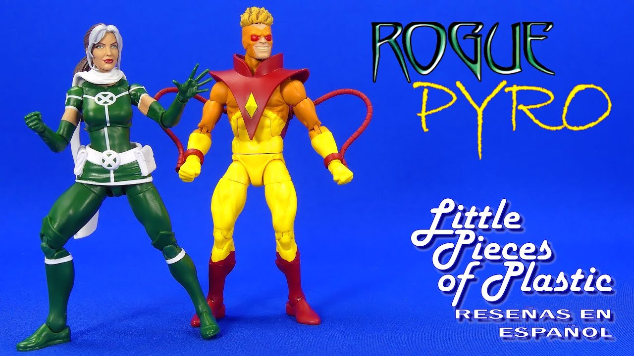 Rogue & Pyro Marvel Legends Series 2 Pack Reseña Revisión Review Little Pieces Plastic