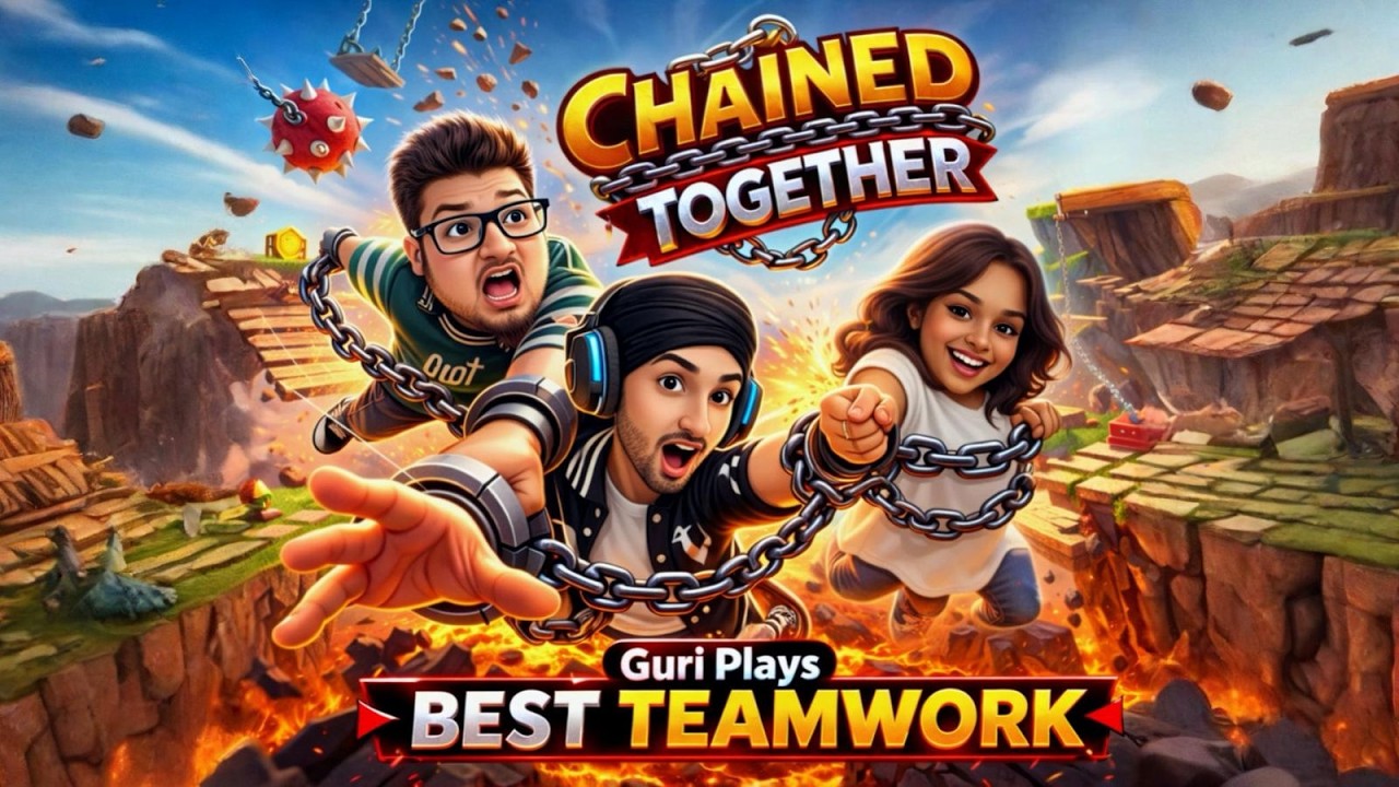🔴 LIVE: Chained Together – One Mistake = GAME OVER 😱 | Guri Plays