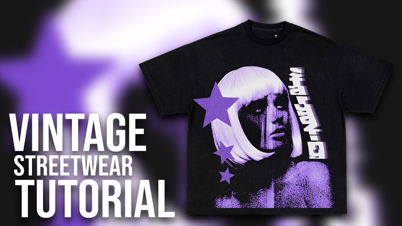 HOW TO DESIGN VINTAGE STREETWEAR GRUNGE ( PHOTOSHOP TUTORIAL)