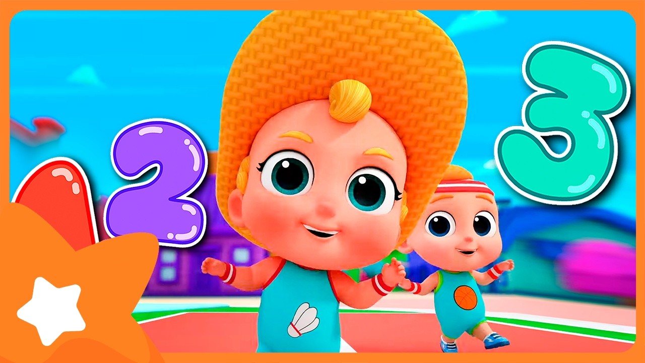 123 Allons-y, la course des chiffres 🍎 Apples & Bananas 🍌 Dessins animés pour enfants