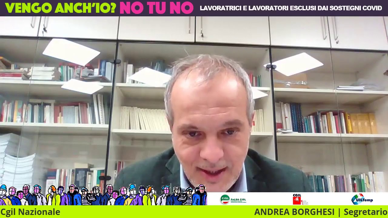 Vengo Anch'io NON TU NO! Lavoratrici e lavoratori esclusi dai sostegni Covid