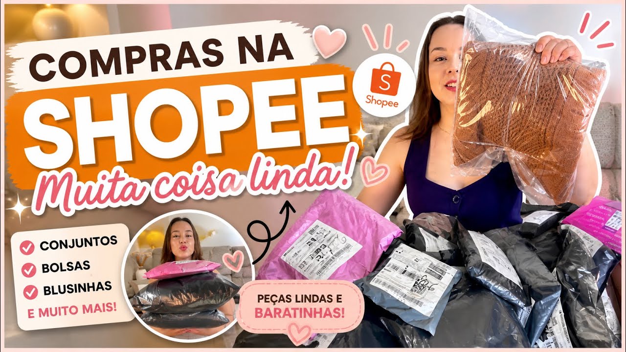 Compras na SHOPEE 🧡 conjuntos, bolsas, blusinhas￼, cal&ccedil;as,￼ blusas de l&atilde; 
