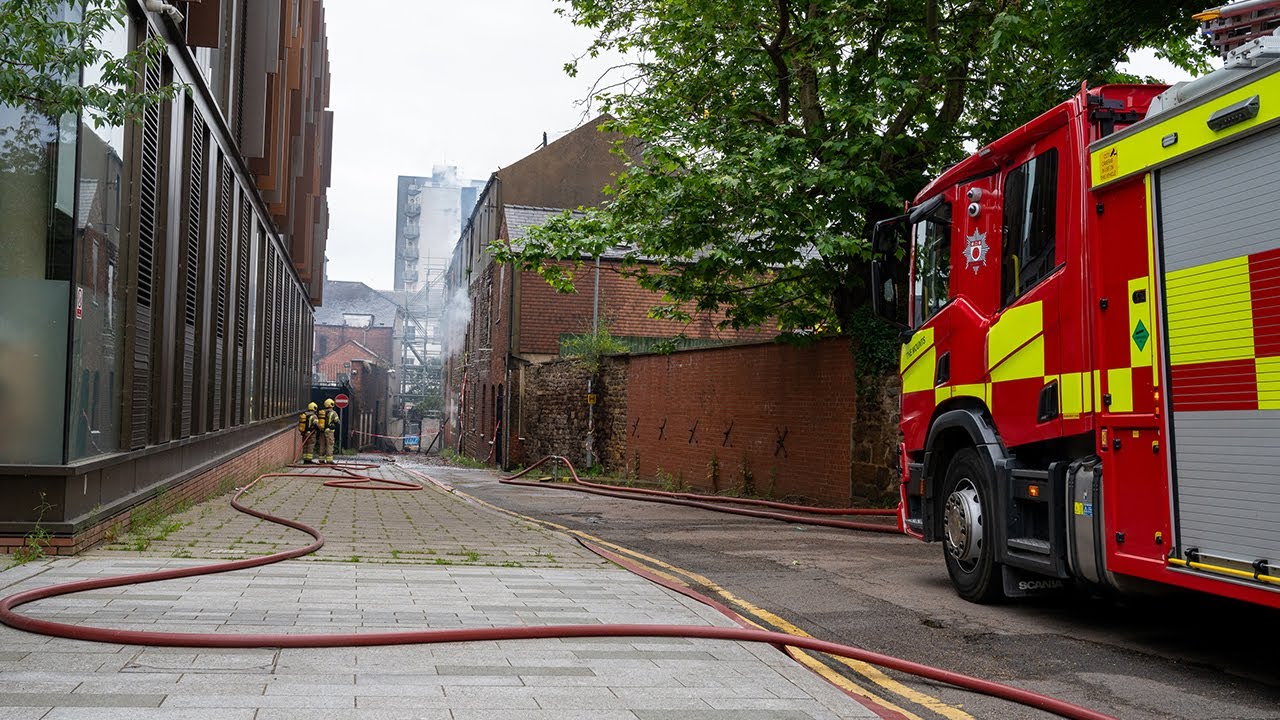 Update from fire at Bridge Street, Northampton