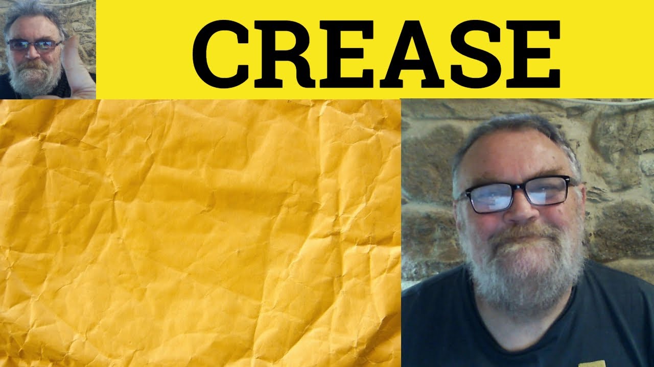 😎 Crease meaning - Creased Defined - Crease Examples - Creased Definition - Crease Creased Crease Up