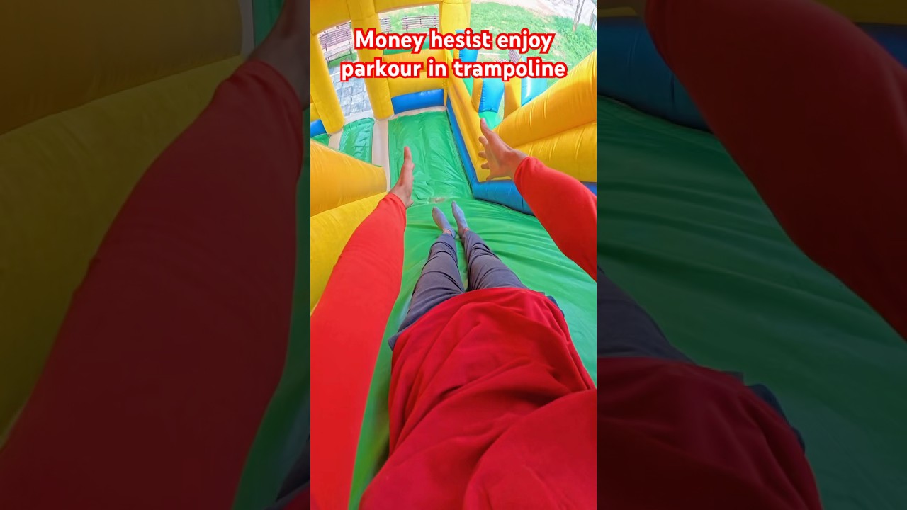 Bella ciao enjoy parkour in trampoline#trending