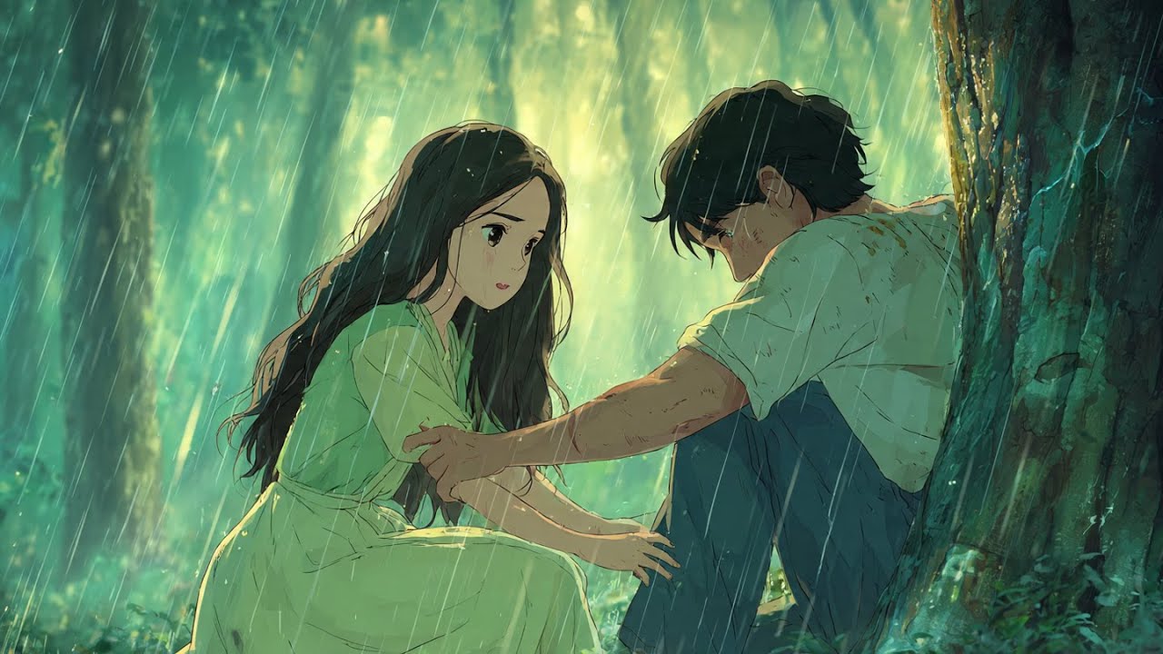 A Kind Girl Helps a Wounded Stranger | Ghibli-Style Emotional Story 🌧️✨