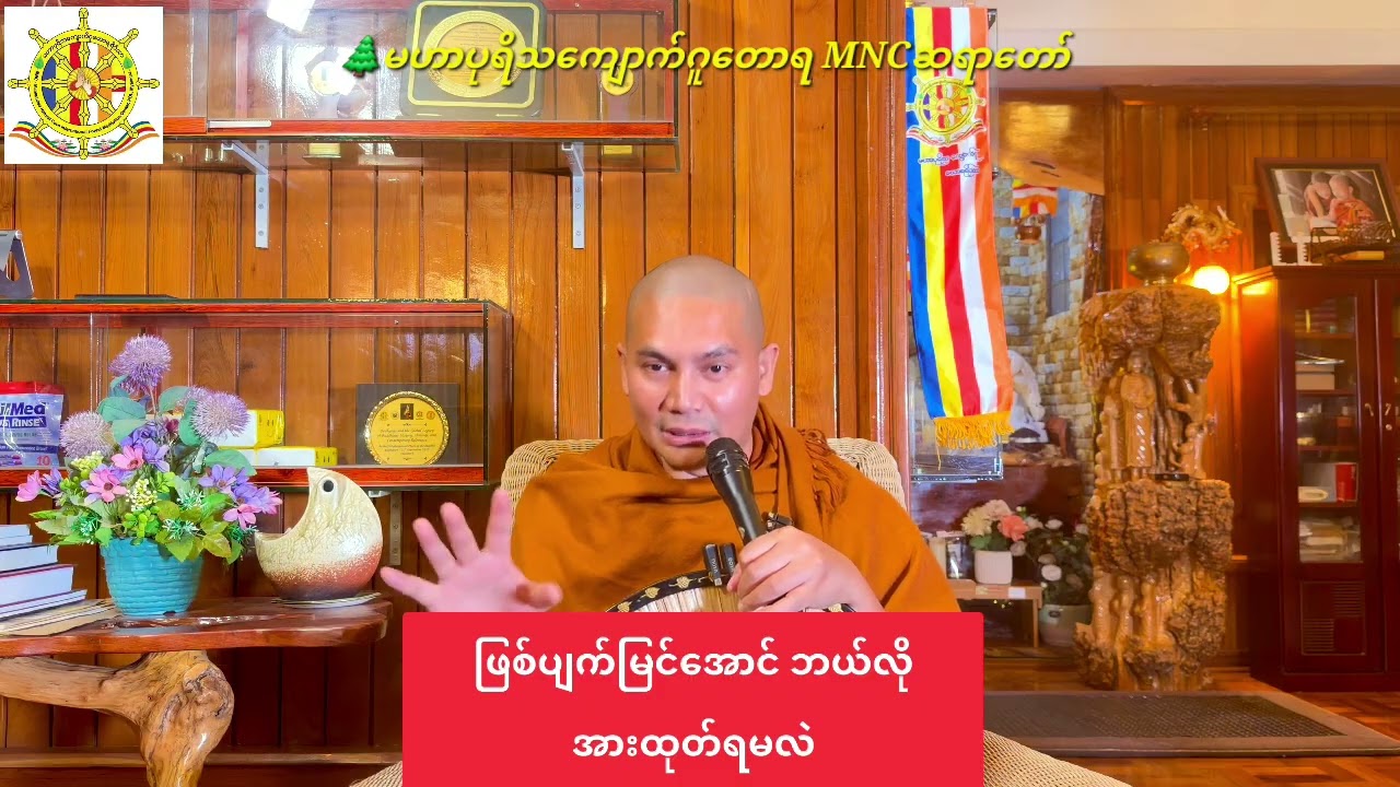 🌿ဖြစ်ပျက်မြင်အောင် ဘယ်လိုအားထုတ်ရမလဲ🌲မဟာပုရိသကျောက်ဂူတောရ MNCဆရာတော်