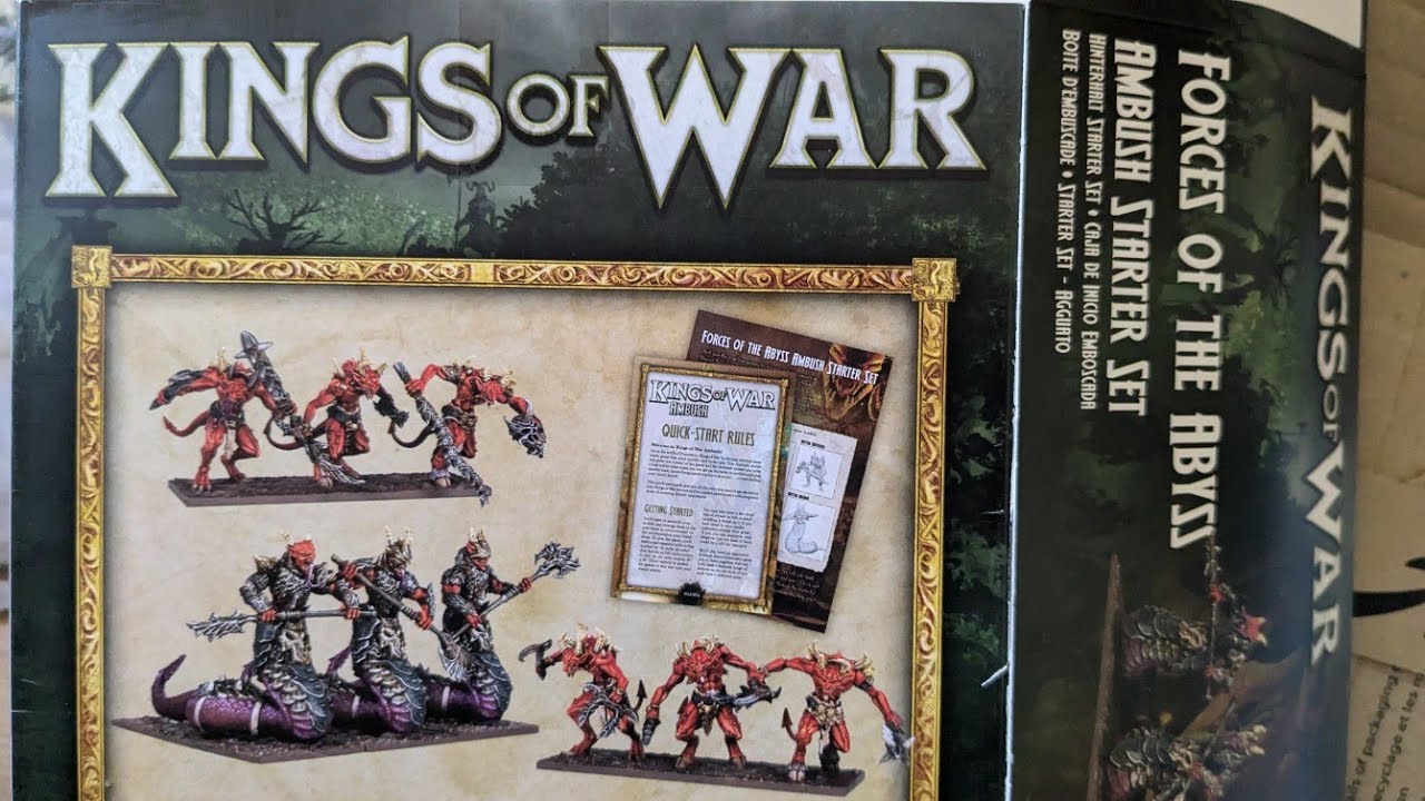 Unboxing ! Ambush Forces des Abysses et Dés de commandement - Kings of War