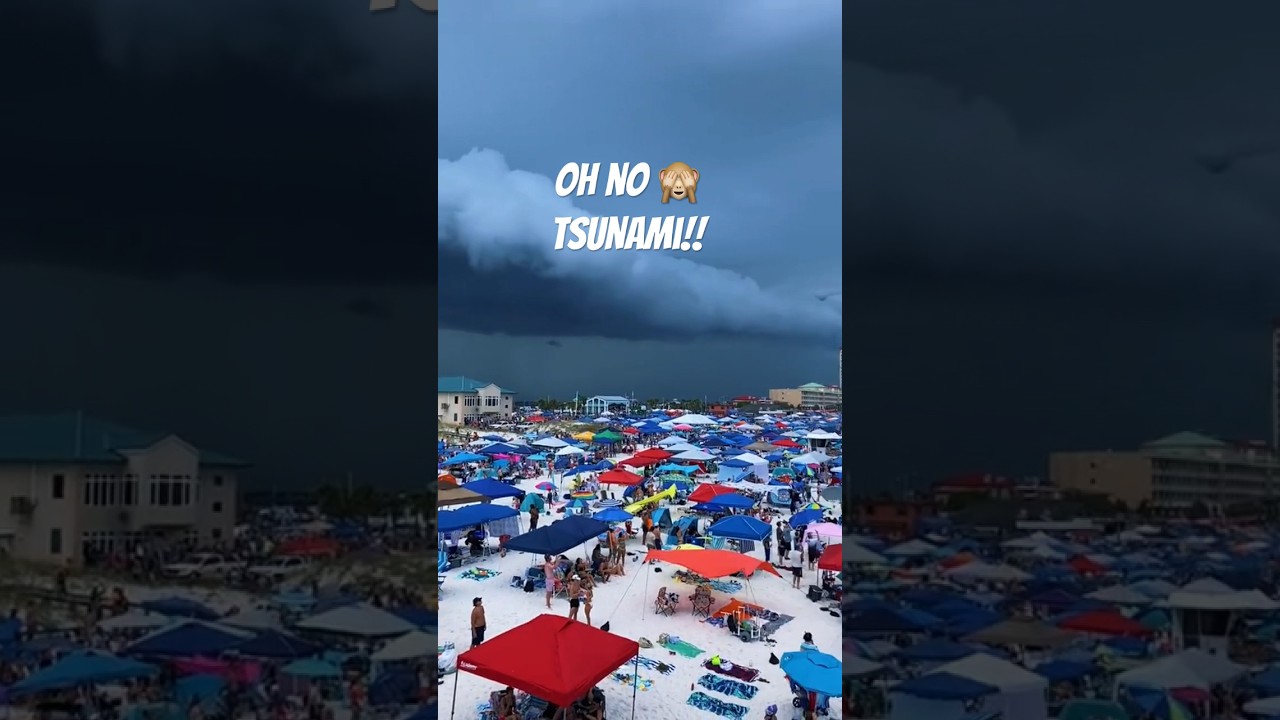 Shelf Cloud!! #shorts #short #beach