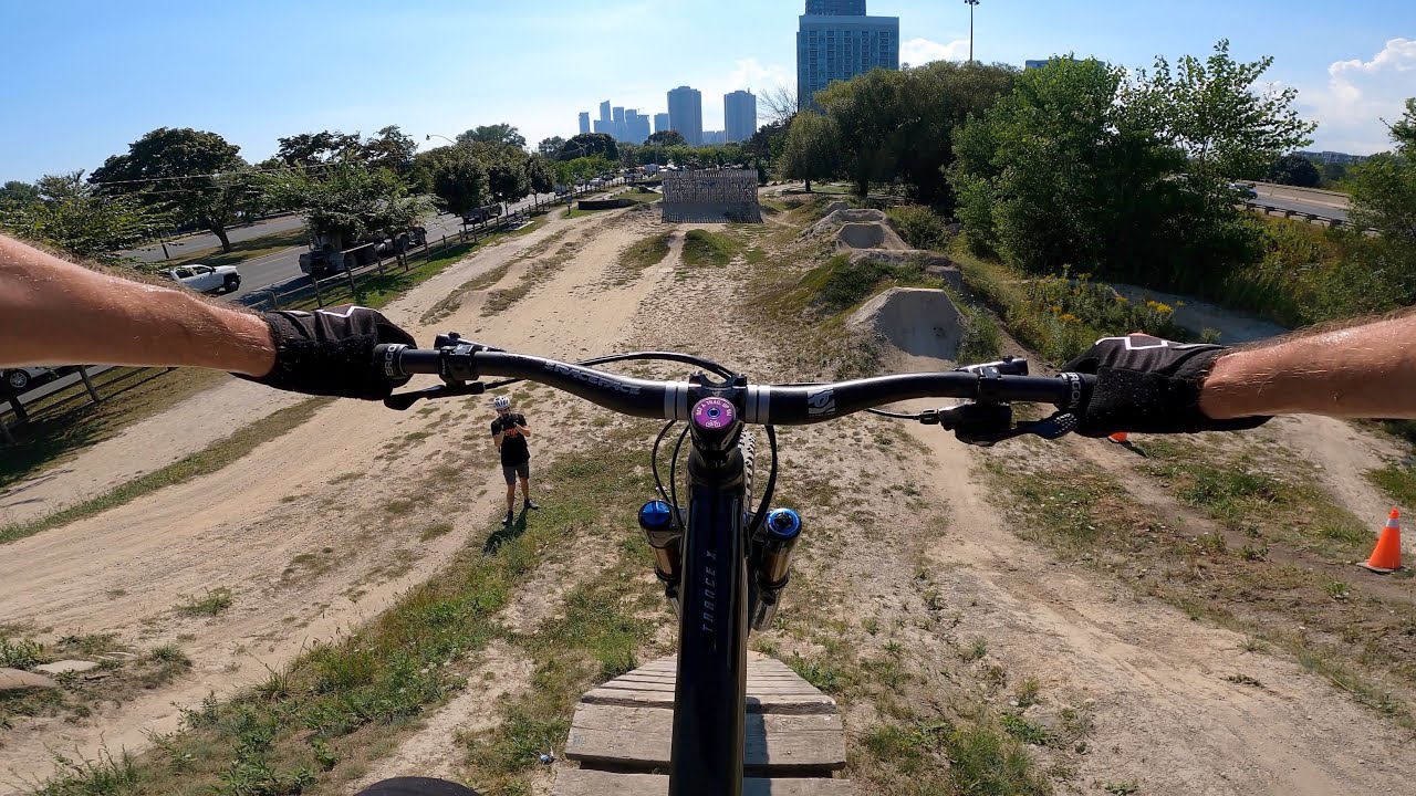 HIGH PARK MTB TRAILS? SUNNYSIDE BIKE PARK IN TORONTO + DRONE PILOT!