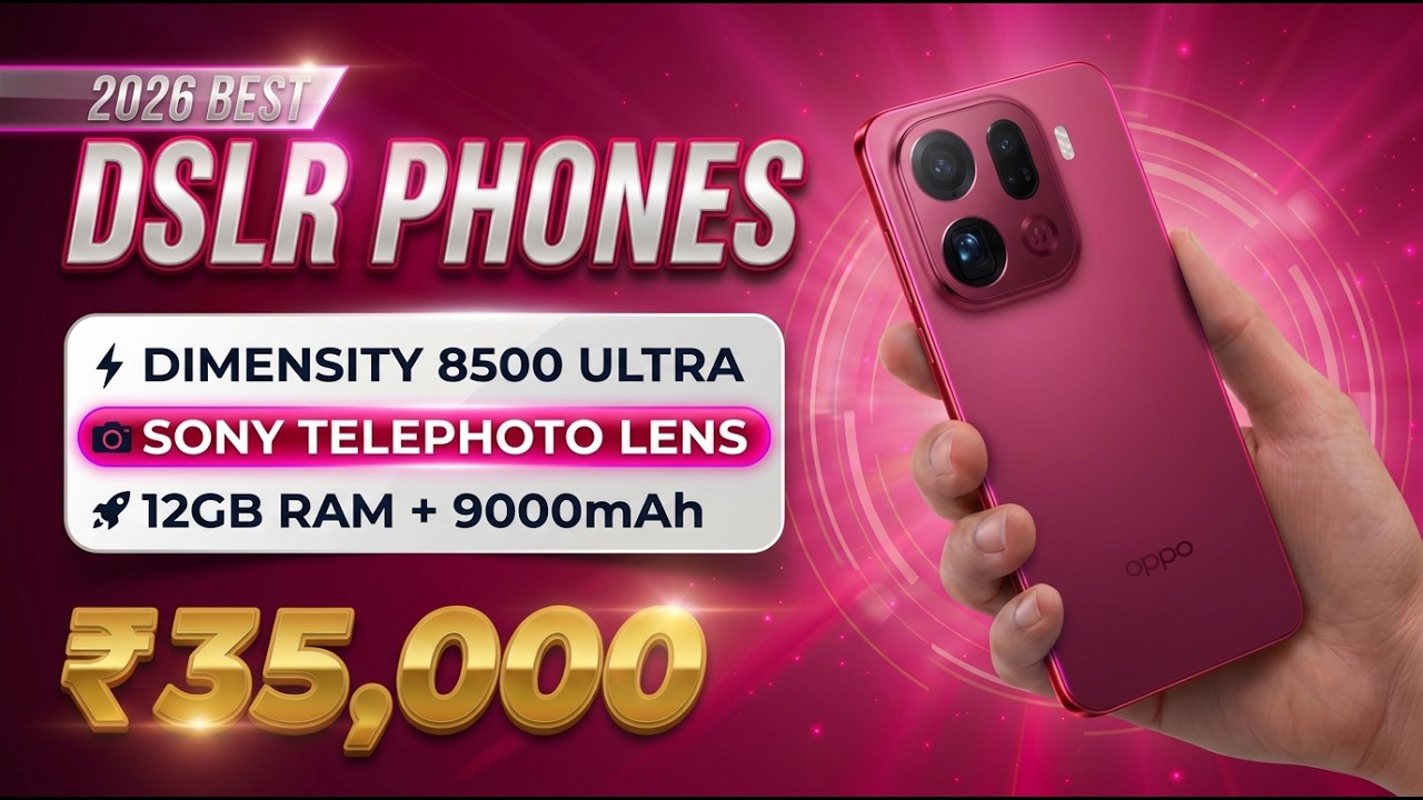 Best DSLR Camera Phones Under ₹35,000 📸 | Dimensity 8500 Ultra + Sony Telephoto Lens