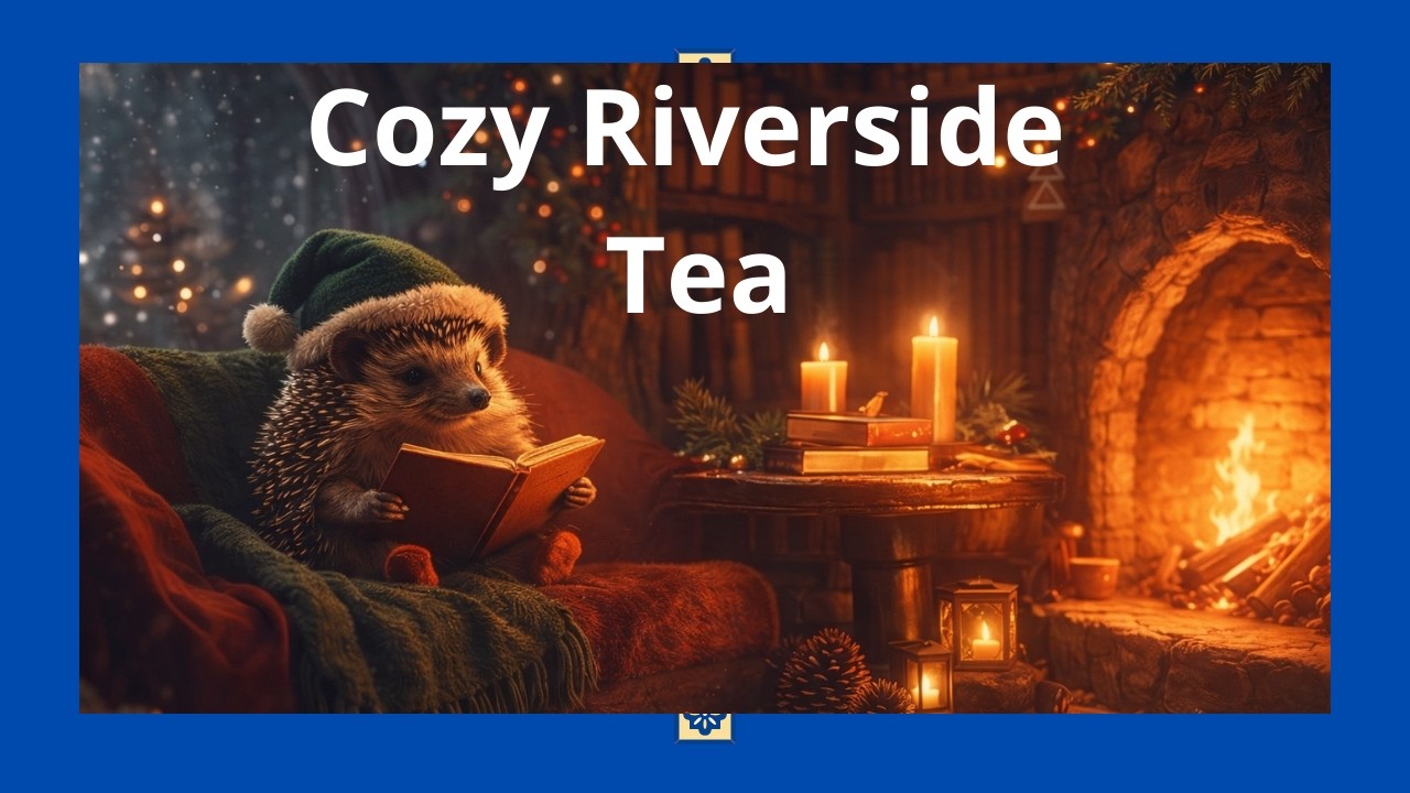Tea Time by the Riverside 🌾 Cozy Rain Ambience & Gentle Fantasy Music • Forest Harp