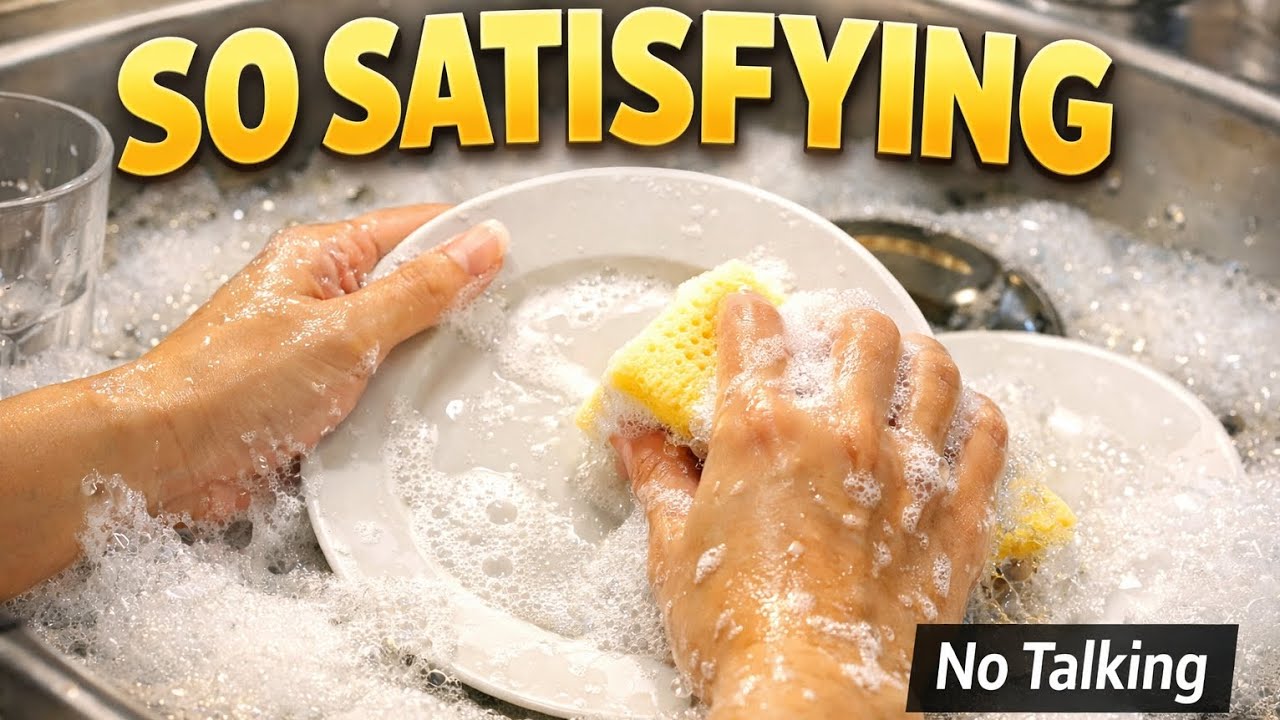 SO SATISFYING Dishwashing ASMR 🫧 | No Talking | Relax Your Mind