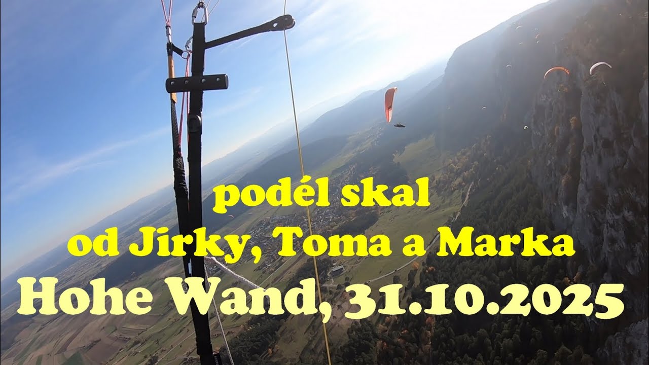 Hohe Wand, Rakousko, 31.10.2025, podél skal,  #paragliding, #axis vega 6