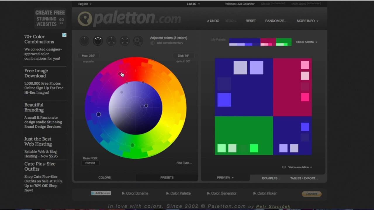 Favorite Online Color Scheme Designer Tools