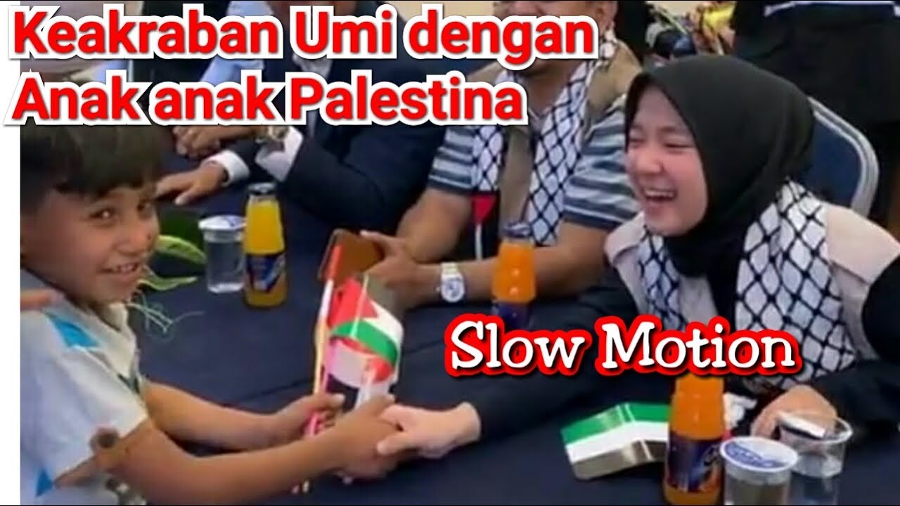 Diary Khusus kehangatan dan sweetnya Nissa bersama Anak² Palestina