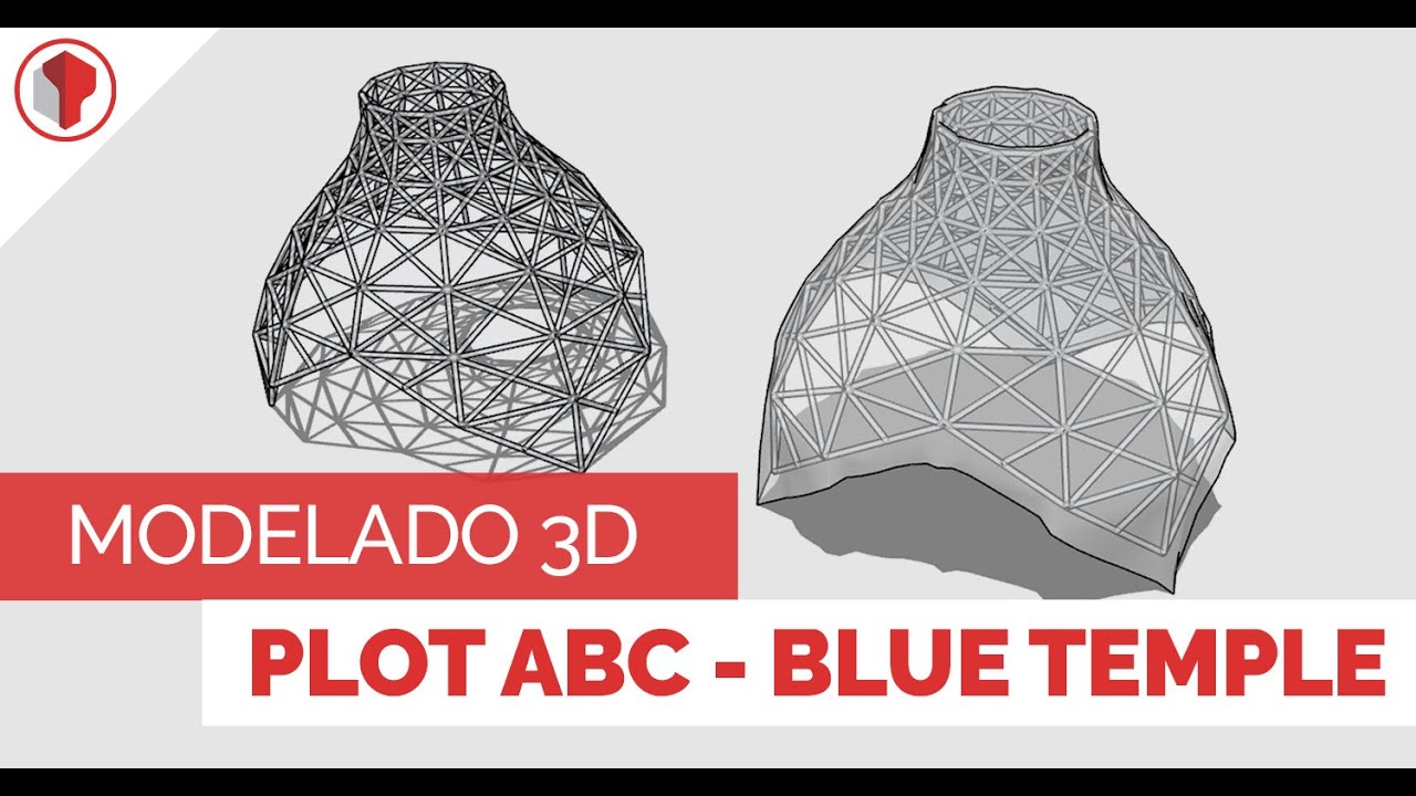 Plot ABC - Blue Temple - Modelado 3d