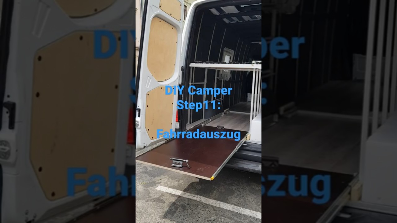 DIY Camper Van Ausbau Teil11: Fahrradauszug Heckgarage #sprinter 907 #vanlife #bike #fahrradtr&auml;ger