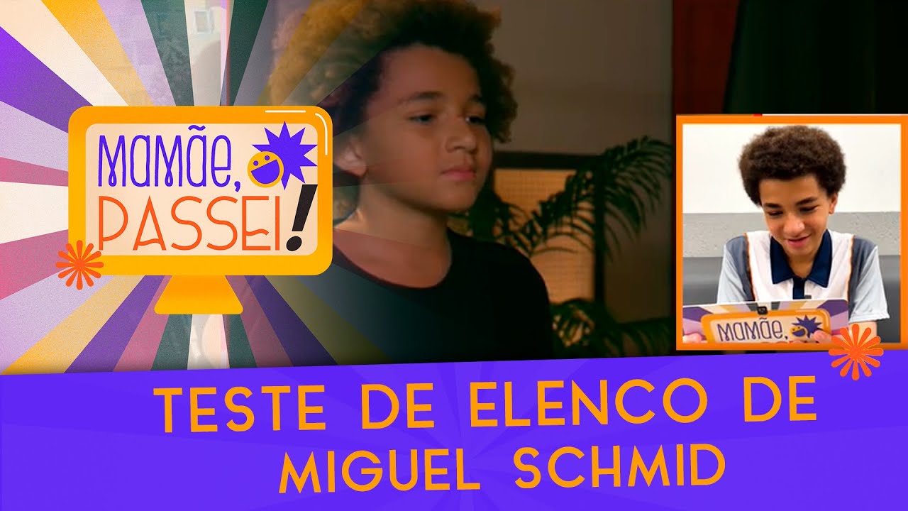 Miguel Schmid reage ao seu teste para a novela 