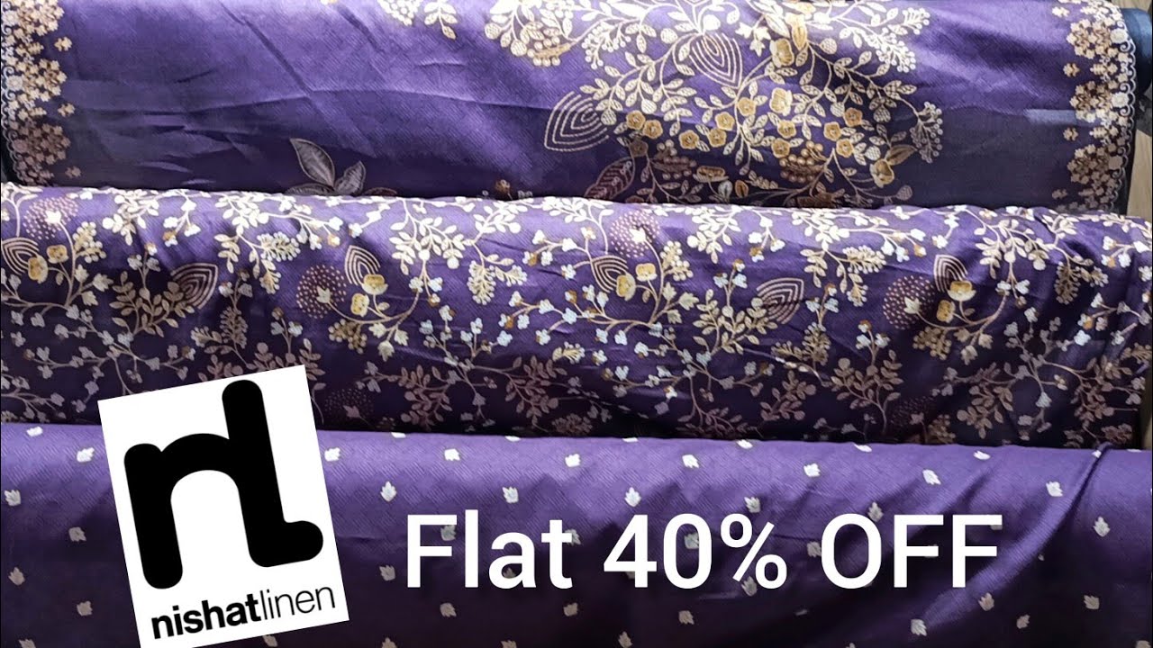 Nishat linen Grand Sale Flat 40% OFF Rs 420 only