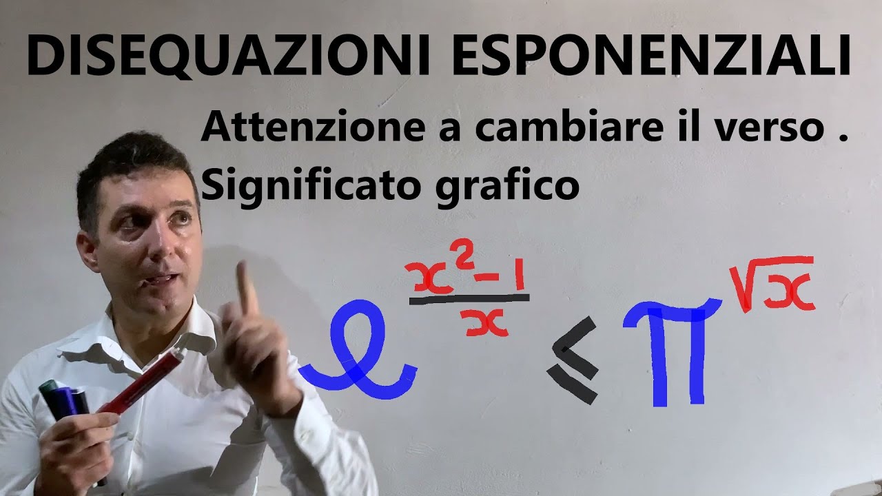 Disequazioni esponenziali .Esercizi .Attenzione alle basi