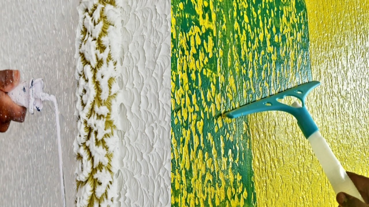 INDIGO PAINTS EMULSION //  CLEANING WIPER FOR WALL PAINTING // TEXTURE DESIGN