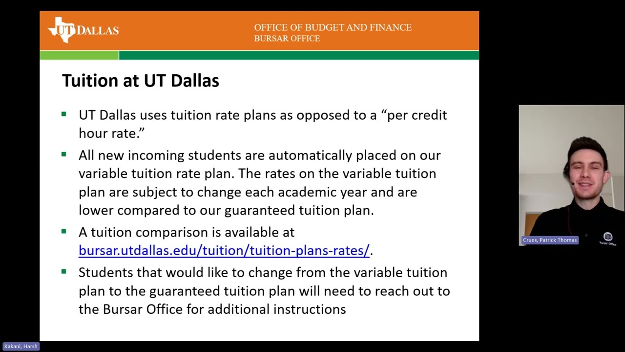 Paying Your Tuition and Fees