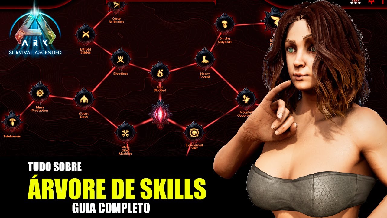 TUDO SOBRE A ÁRVORE DE SKILLS - TODAS AS SKILLS DETALHADAS - ARK SURVIVAL ASCENDED