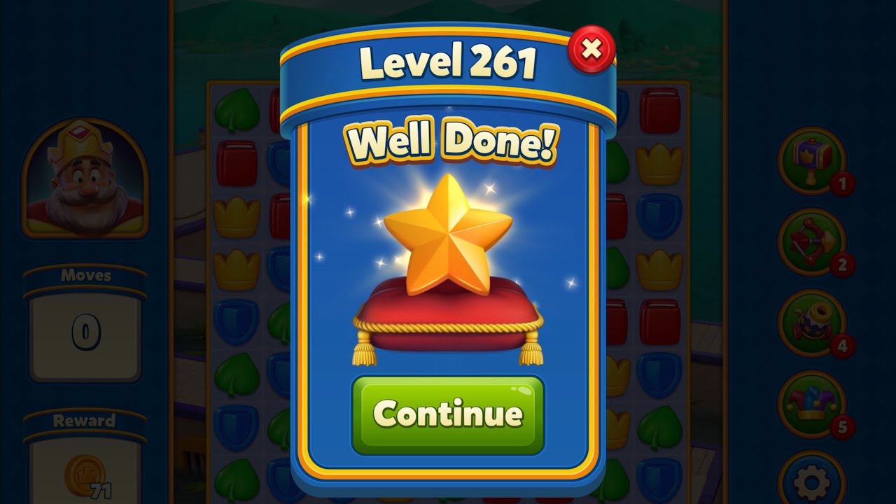 Royal Match - King Robert - Level 261 to 270