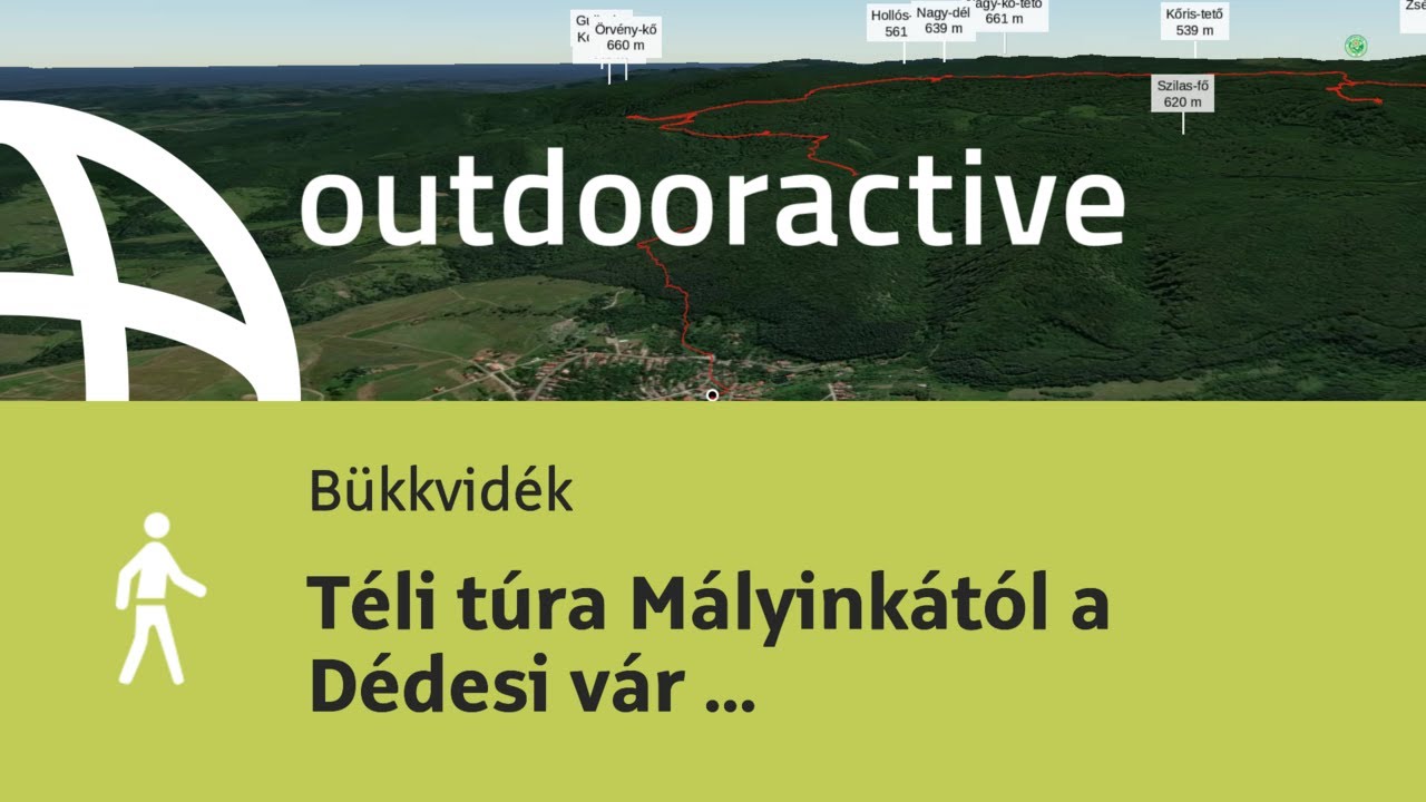 Gyalogtúra,  Bükkvidék területén: Téli túra Mályinkától a Dédesi vár felett, ...