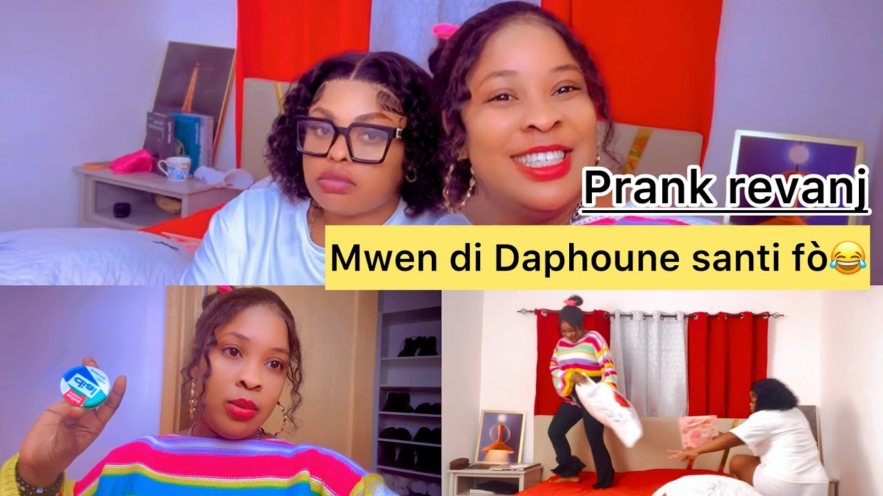 (Prank Revanj )sou Daphoune 😂mwen bal dial mwen dil santi fò😂😂😂