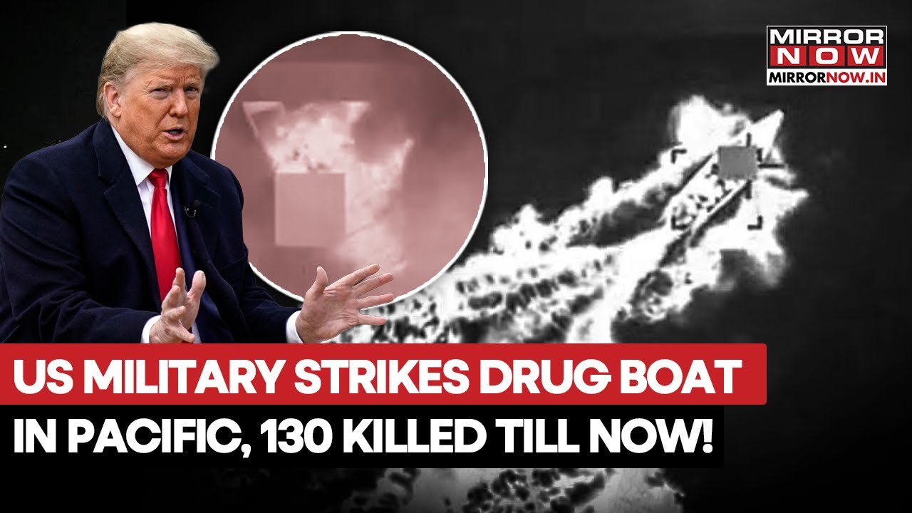 US Military Strikes Drug Boat In Pacific, 130 Killed In Op Southern Spear Amid Trump's Crackdown