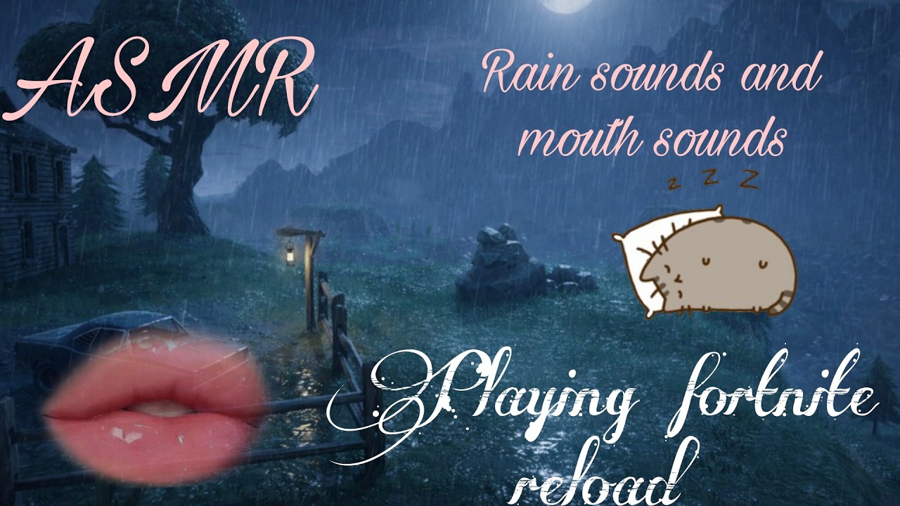 ASMR GAMING💤🪽|| Rain sounds🌧️🌸,mouth sounds etc...|| Playing fortnite reload😊🌸🪽