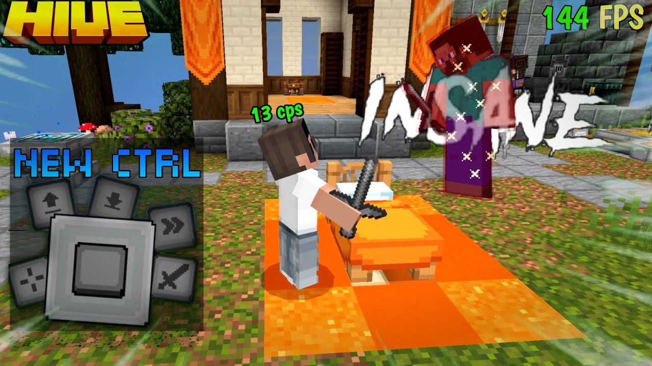 Bullying Hive Noob players In Bedwars | Mobile 144 FPS