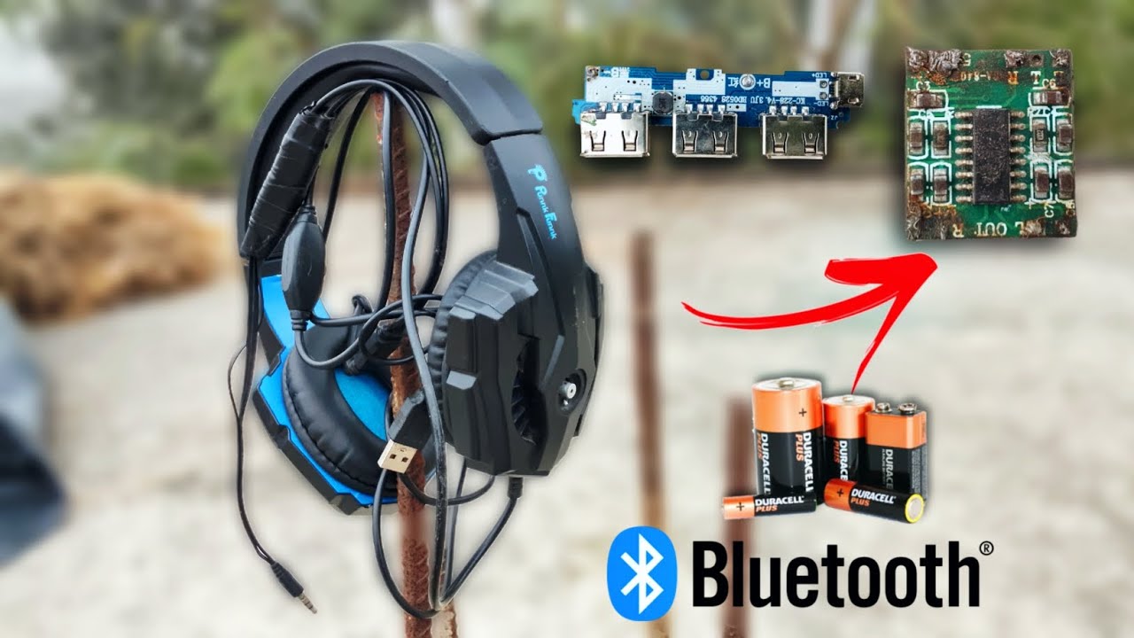 Wireless headphone ko 2 watt ka amplifier lagakar sound base badhane wala hun battery ke sath 