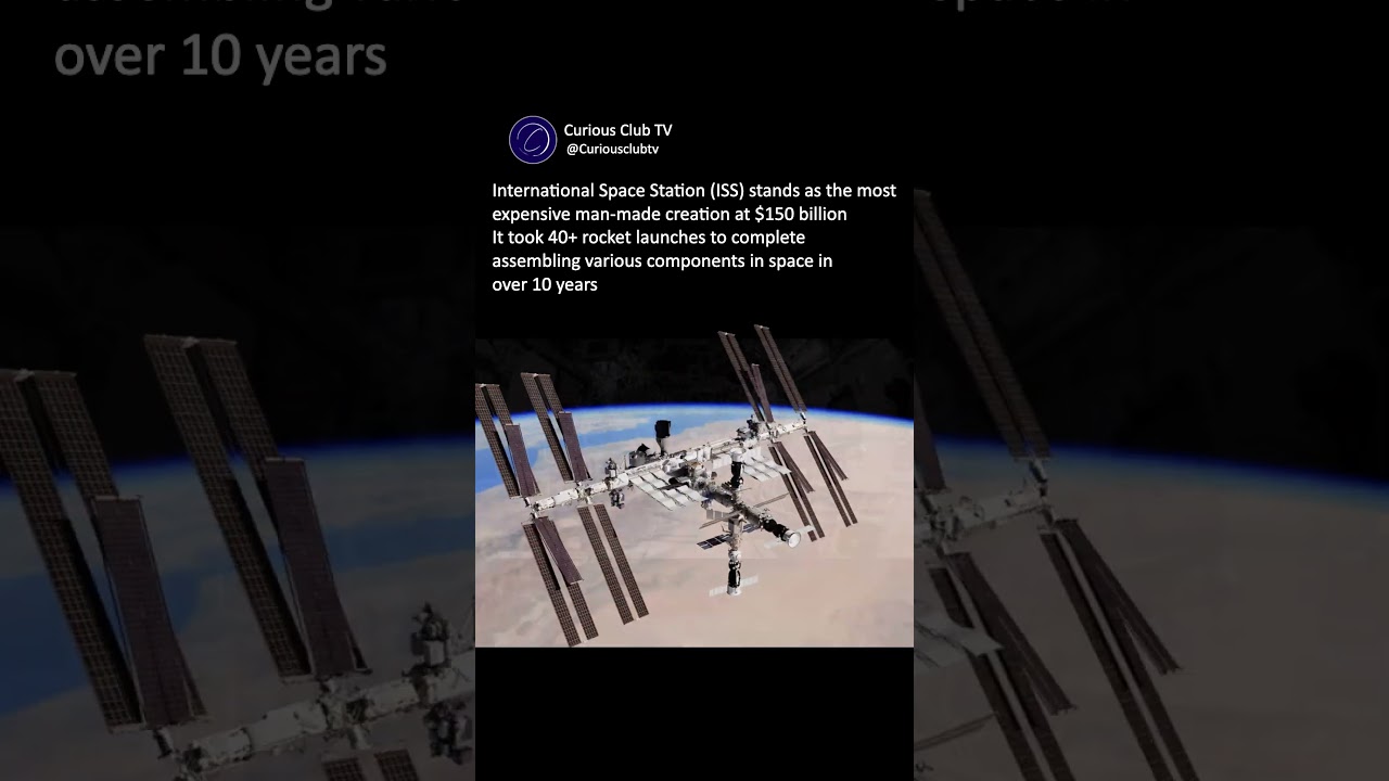 ISS: World's Most Expensive Single Object at $150 Billion -It Costs More Than Entire Countries' GDP