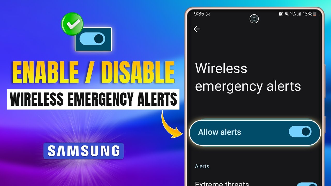 How to Enable/Disable Wireless Emergency Alerts on Samsung Phones | Turn Off Emergency Alerts