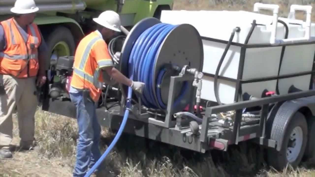 Culvert Cleaning - Custom Trailer Jetter - Cold Water
